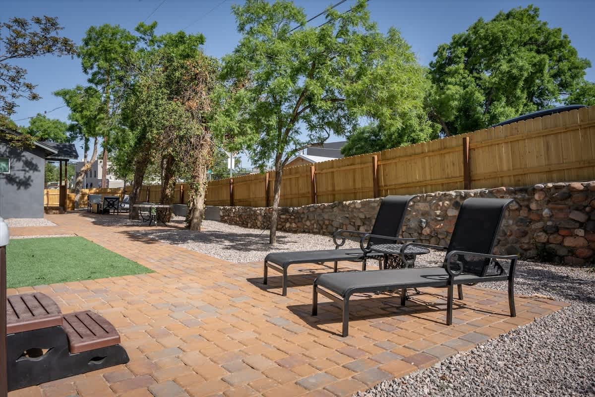 Backyard Lounging Area